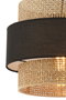 Opviq Cascade Lámpara de Araña Beige y Negro